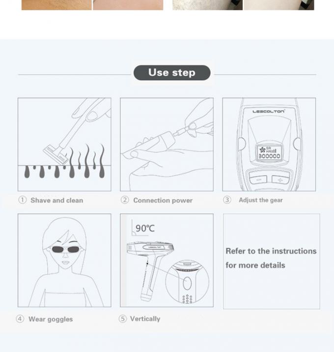 Электрический лазер Эпилатор удаления волос Ипл домашний постоянный с дисплеем ЛКД